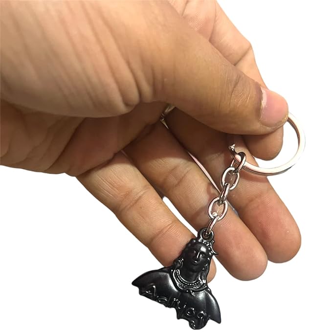 Adiyogi Keychain – Lord Shiva Mahadev Spiritual Key Ring for Keys, Bike & Car | Inspirational Keychain